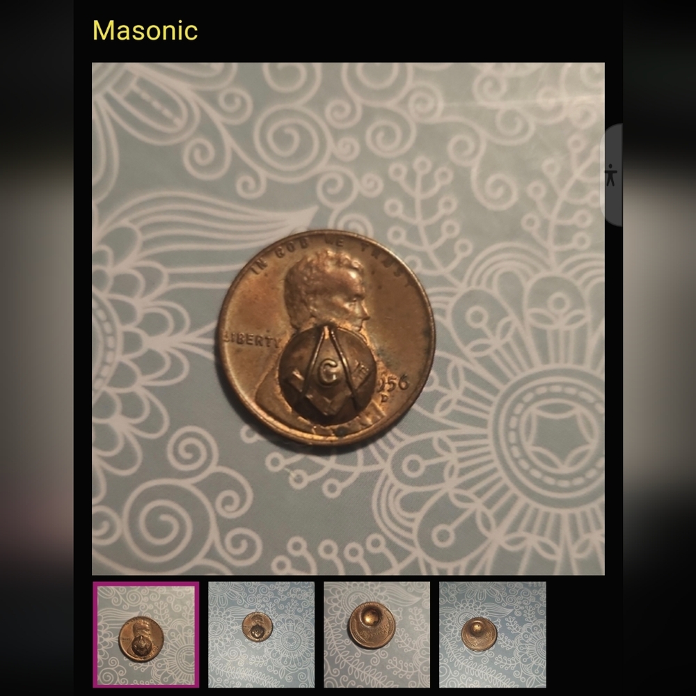 1956 Lincoln Masonic Penny